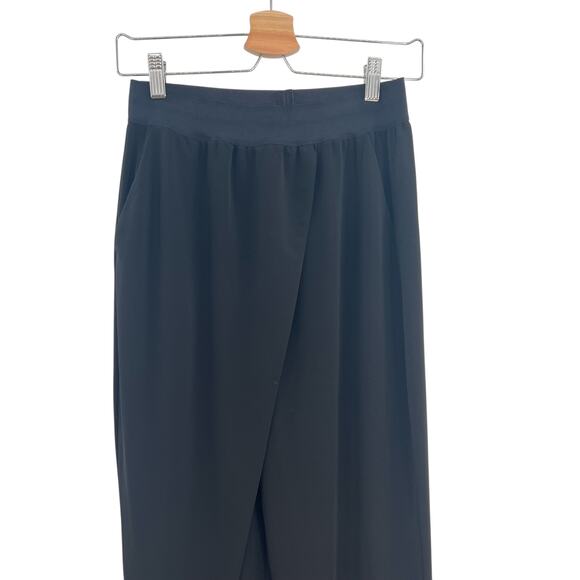 Cinq a Sept Shana Jersey Pants‎ Drapey Front Stretch Black Size Small - Picture 3 of 13